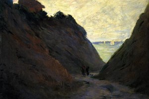Monet – The Sunken Road in the Cliff at Varengeville